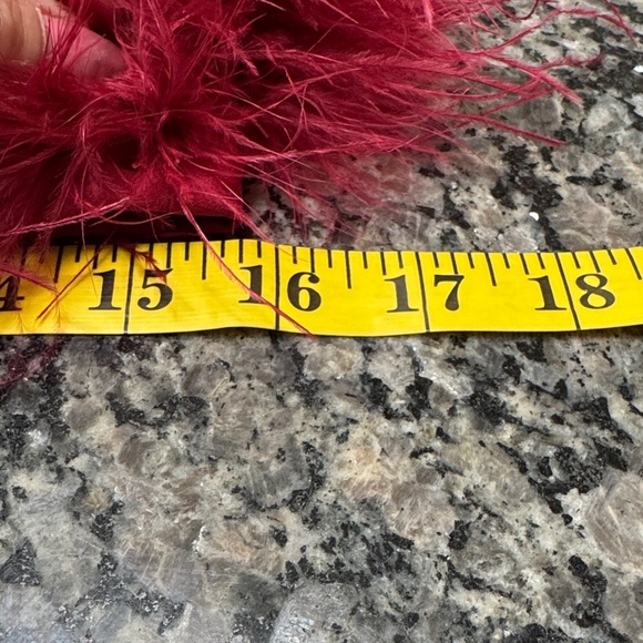 Magnolia Red Feathered Tube Top - Picture 12 of 13